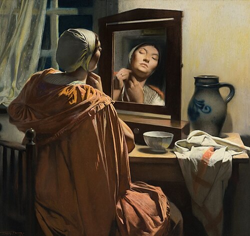Woman at her toilet, 1914, Firmin Baes