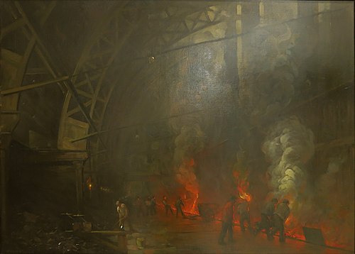 Ovenhallen van de voormalige Oostergasfabriek, 1910, Herman Heijenbrock