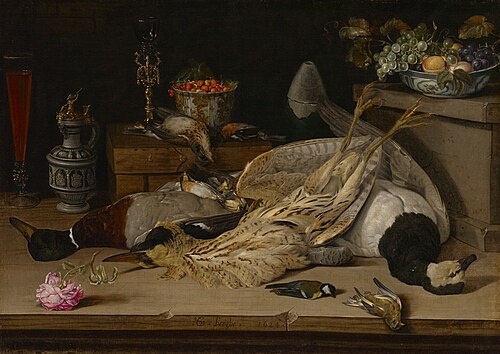 Nature morte aux oiseaux morts, 1624, Christoffel van den Berghe