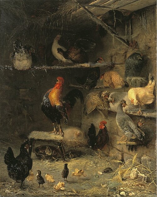 Morning in the Hen-House, 1870, Axel Raab
