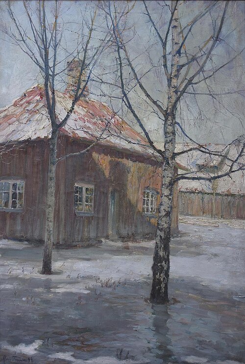 I Februar. Vøyenvollen Oslo., 1894, Marie Tannæs