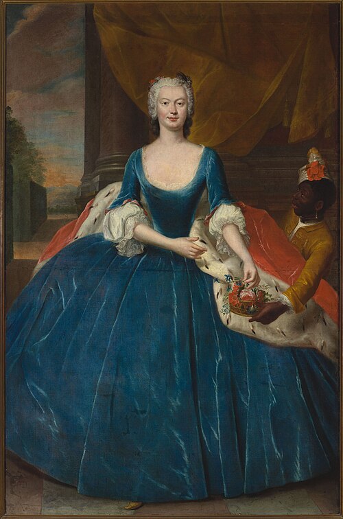 Portrait de Magdalena Radziwiłł née Czapska., 1746, Jakob Wessel