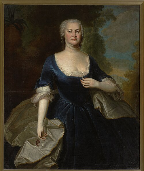 Portrait de Konstancja Czapska née Gnińska., 1740, Jakob Wessel