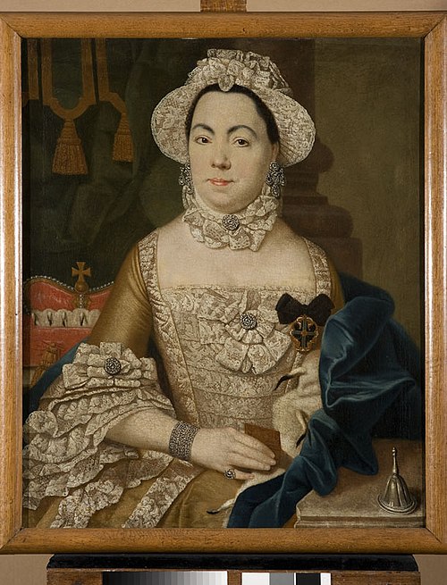 Portrait de castellane Antonilla Grabowska née Woroniecka (d. 1786)., 1760, Jakob Wessel