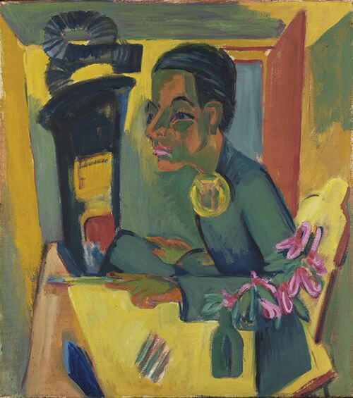 "Der Maler" (Selbstbildnis), 1920, Ernst Ludwig Kirchner