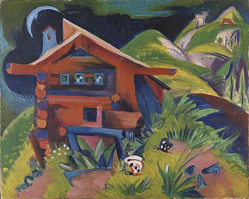 Alphütte, 1919, Ernst Ludwig Kirchner