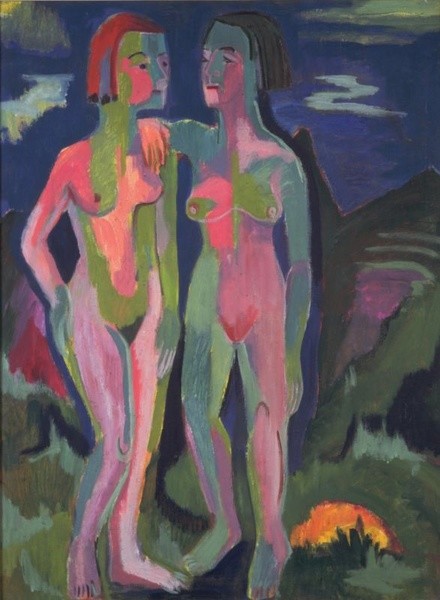 Landscape with Two Nudes, 1921, Ernst Ludwig Kirchner
