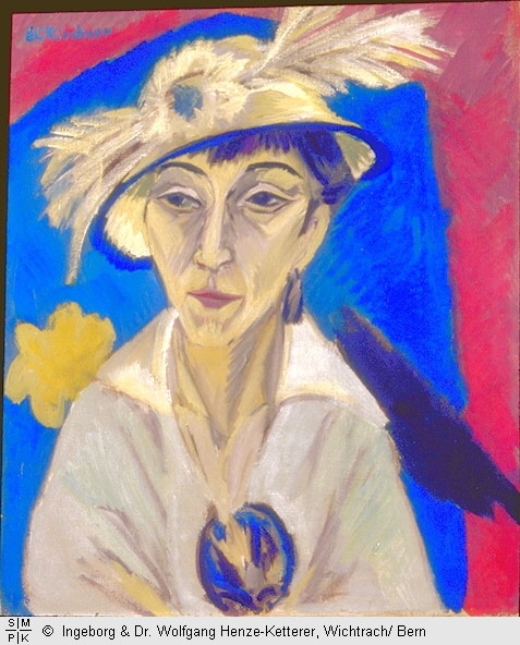 Portrait of Erna Schilling, 1913, Ernst Ludwig Kirchner