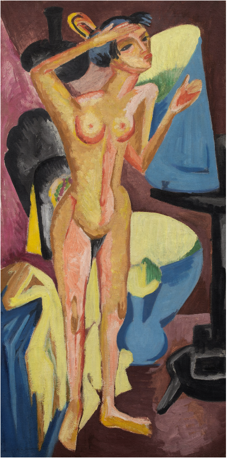 NUDE AT THE MIRROR, , Ernst Ludwig Kirchner