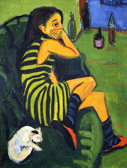 Artistin (Marcella), 1910, Ernst Ludwig Kirchner