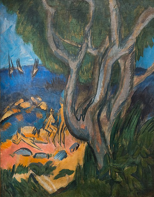 Bathers on the beach of Fehmarn, 1913, Ernst Ludwig Kirchner