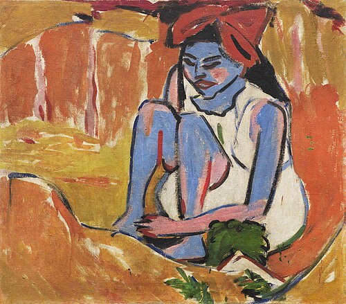 Blue Girl in the Sun, 1910, Ernst Ludwig Kirchner