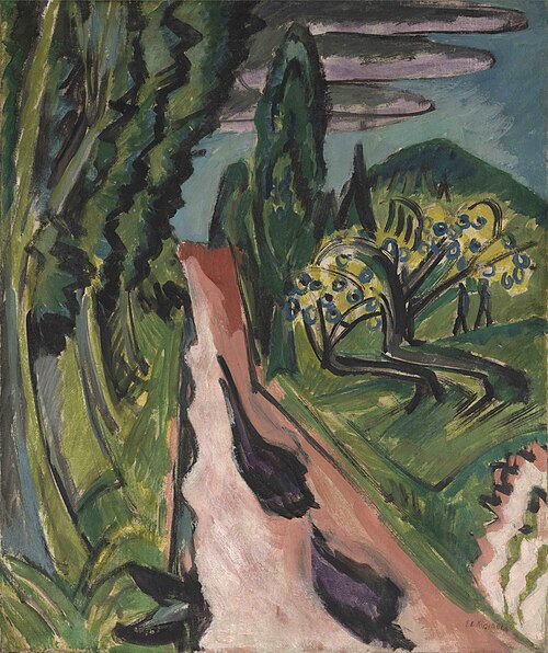 Taunus Road, 1916, Ernst Ludwig Kirchner