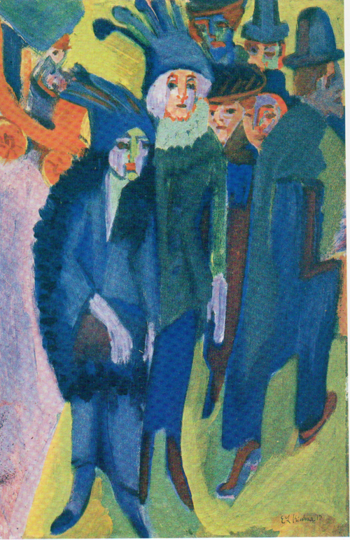 Street Scene, 1914, Ernst Ludwig Kirchner