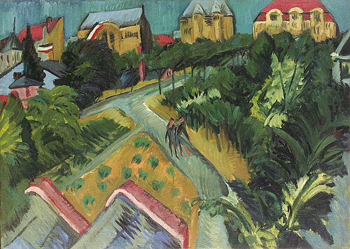 Suburb of Berlin, 1912, Ernst Ludwig Kirchner
