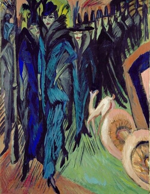 Street scene, 1914, Ernst Ludwig Kirchner