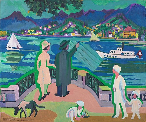 Sonntag am Zürichsee, 1925, Ernst Ludwig Kirchner