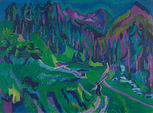 Landschaft Sertigtal, 1924, Ernst Ludwig Kirchner
