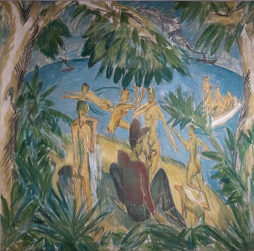 On Fehmarn, 1913, Ernst Ludwig Kirchner
