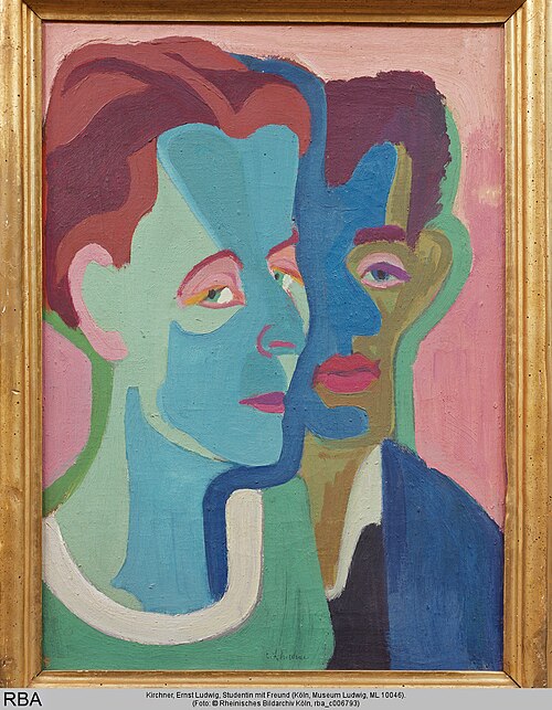 Studentin mit Freund, 1926, Ernst Ludwig Kirchner