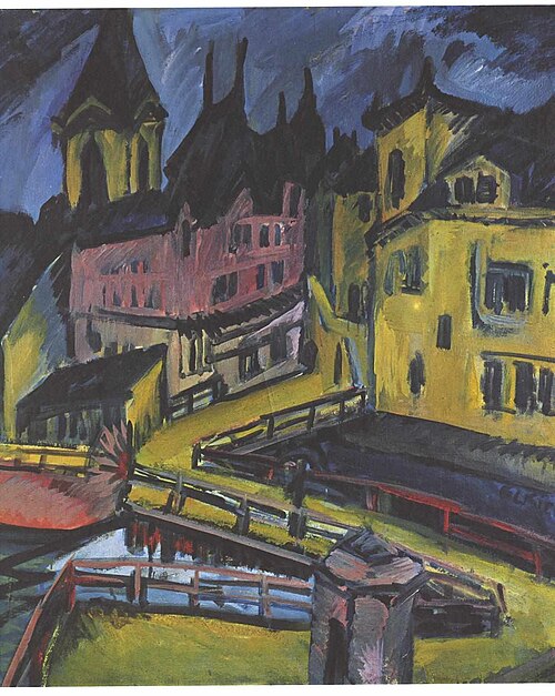 Pfortensteg Chemnitz, 1910, Ernst Ludwig Kirchner