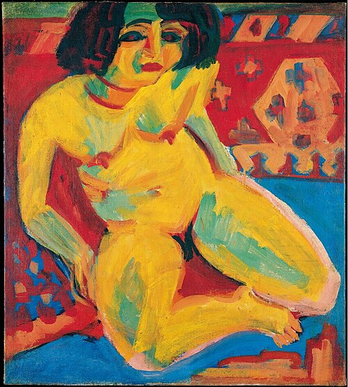 Female Nude (Dodo), 1909, Ernst Ludwig Kirchner