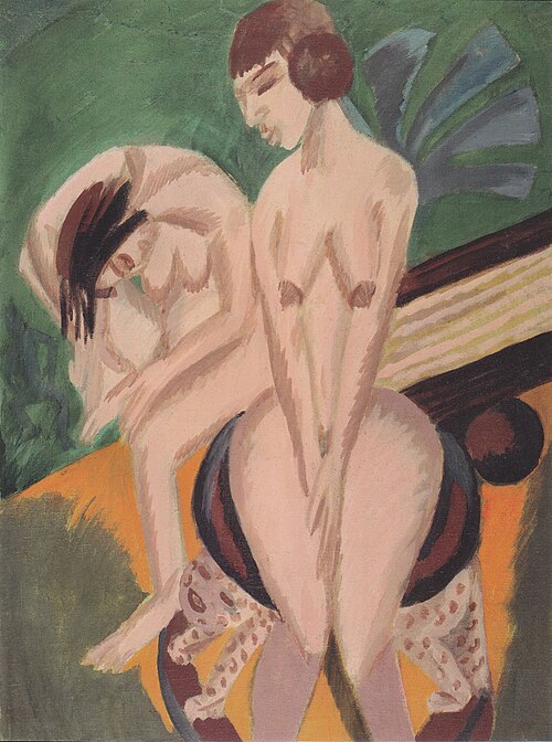 Zwei Akte im Raum, 1914, Ernst Ludwig Kirchner