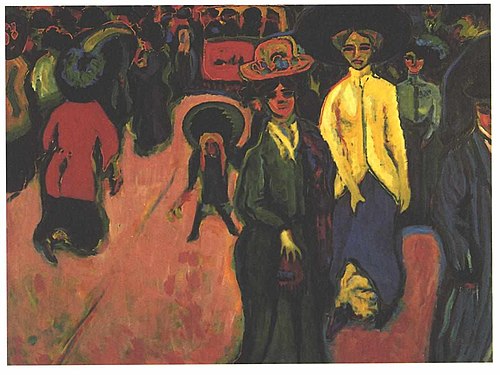 Street Dresden, 1908, Ernst Ludwig Kirchner
