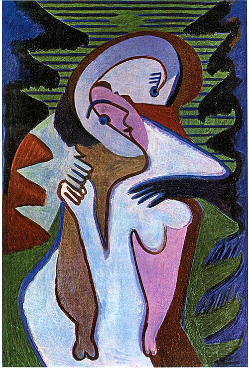Lovers, 1930, Ernst Ludwig Kirchner