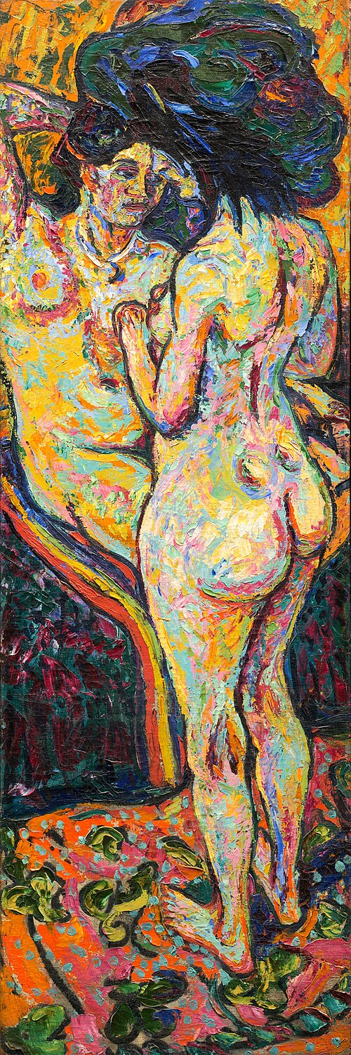 Two Nudes [obverse], 1907, Ernst Ludwig Kirchner