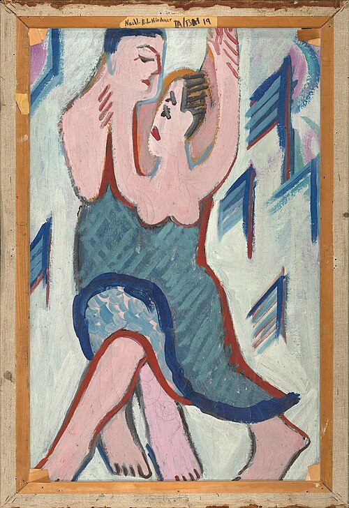 Dancing Couple in the Snow, 1928, Ernst Ludwig Kirchner