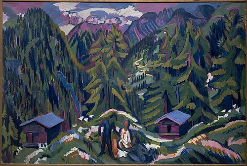 Mountain Landscape from Clavadel, 1925, Ernst Ludwig Kirchner