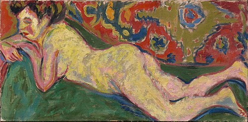 Reclining Nude, 1909, Ernst Ludwig Kirchner