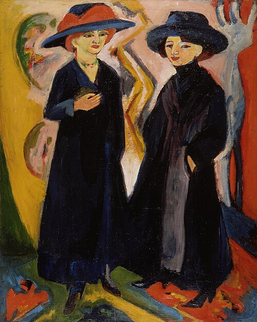Two Women, 1911, Ernst Ludwig Kirchner