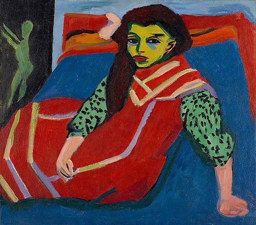 Seated Girl (Fränzi Fehrmann), 1910, Ernst Ludwig Kirchner