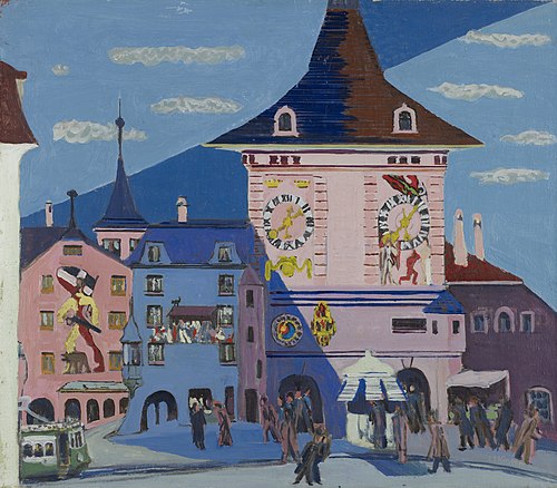 Bern with Belltower, 1935, Ernst Ludwig Kirchner