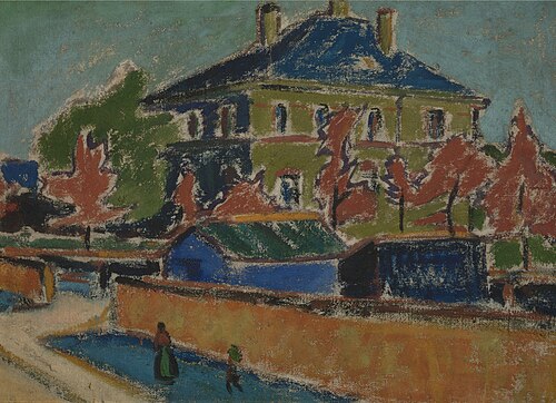 Villa in Dresden, 1910, Ernst Ludwig Kirchner
