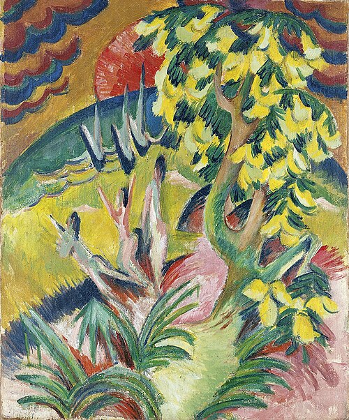 Curving Bay, 1917, Ernst Ludwig Kirchner