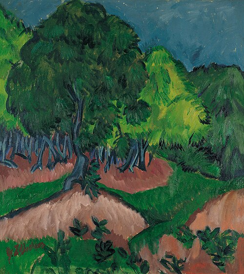 Landscape with Chestnut Tree, 1913, Ernst Ludwig Kirchner