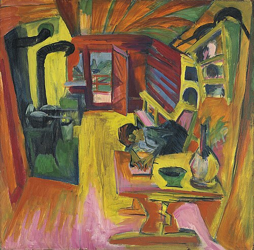 Alpine Kitchen, 1918, Ernst Ludwig Kirchner