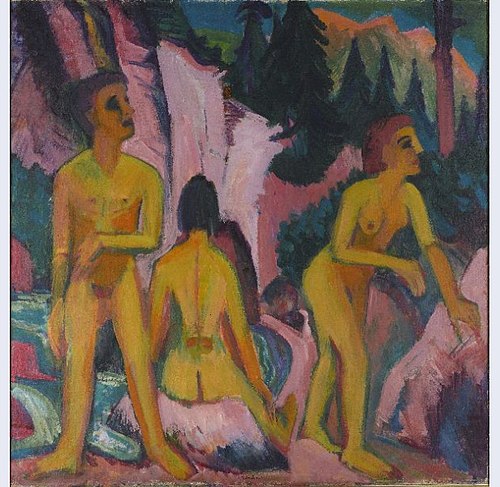 Bathers, 1923, Ernst Ludwig Kirchner