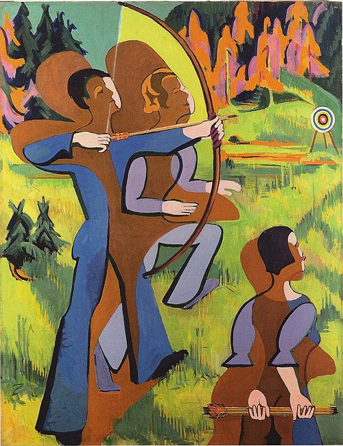 Archers, 1935, Ernst Ludwig Kirchner
