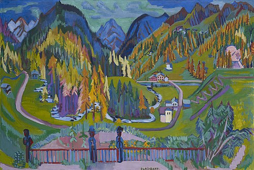 Vallée de Sertig en automne, 1925, Ernst Ludwig Kirchner