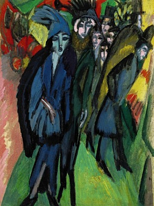 Street Scene, 1913, Ernst Ludwig Kirchner