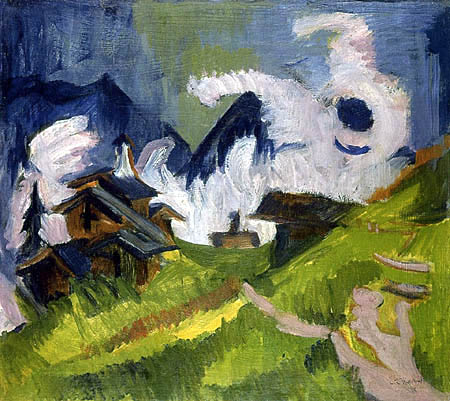 Stafelalp in fog, 1918, Ernst Ludwig Kirchner