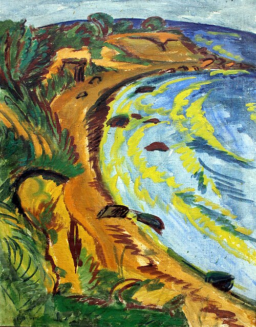 Bay on the Coast of Fehmarn, 1913, Ernst Ludwig Kirchner