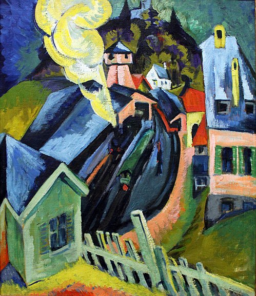 Königstein Station, 1916, Ernst Ludwig Kirchner