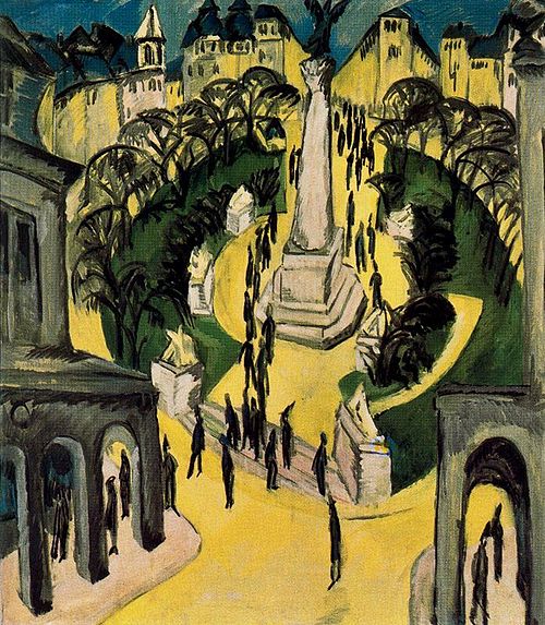 Belle Aliance Platz in Berlin, 1914, Ernst Ludwig Kirchner