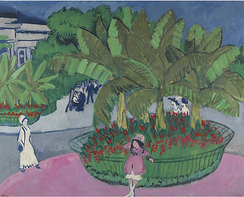Das Boskett: Albertplatz in Dresden, 1911, Ernst Ludwig Kirchner