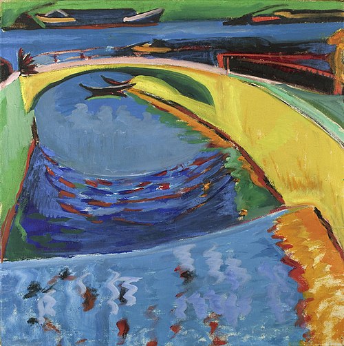 Ponte no Priessnitzmündung, 1915, Ernst Ludwig Kirchner